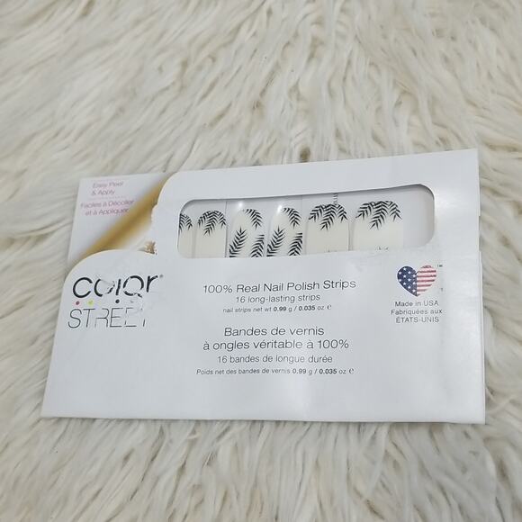 New! Color Street Real Nail Polish Strips Palm Before the Storm - Picture 2 of 5